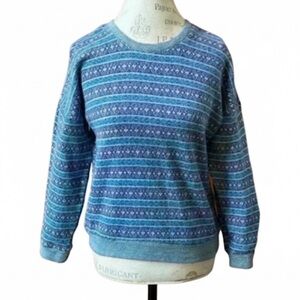 Cotton + Candy Women's Pullover Fair
Isle Sweater Medium Excellent Condition!